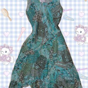 Fairy Vintage 90s Midi French Affinités Armand Thiery Dress